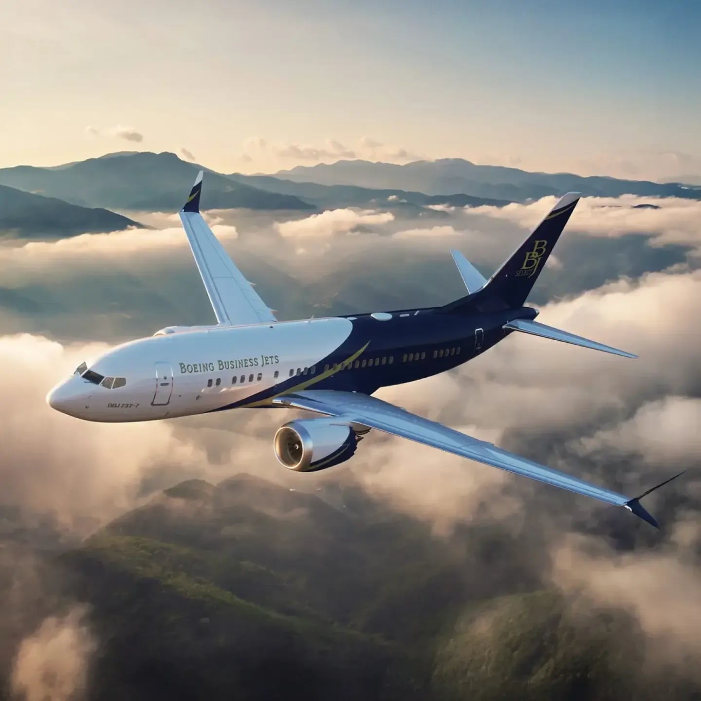 Boeing Business Jet Banner